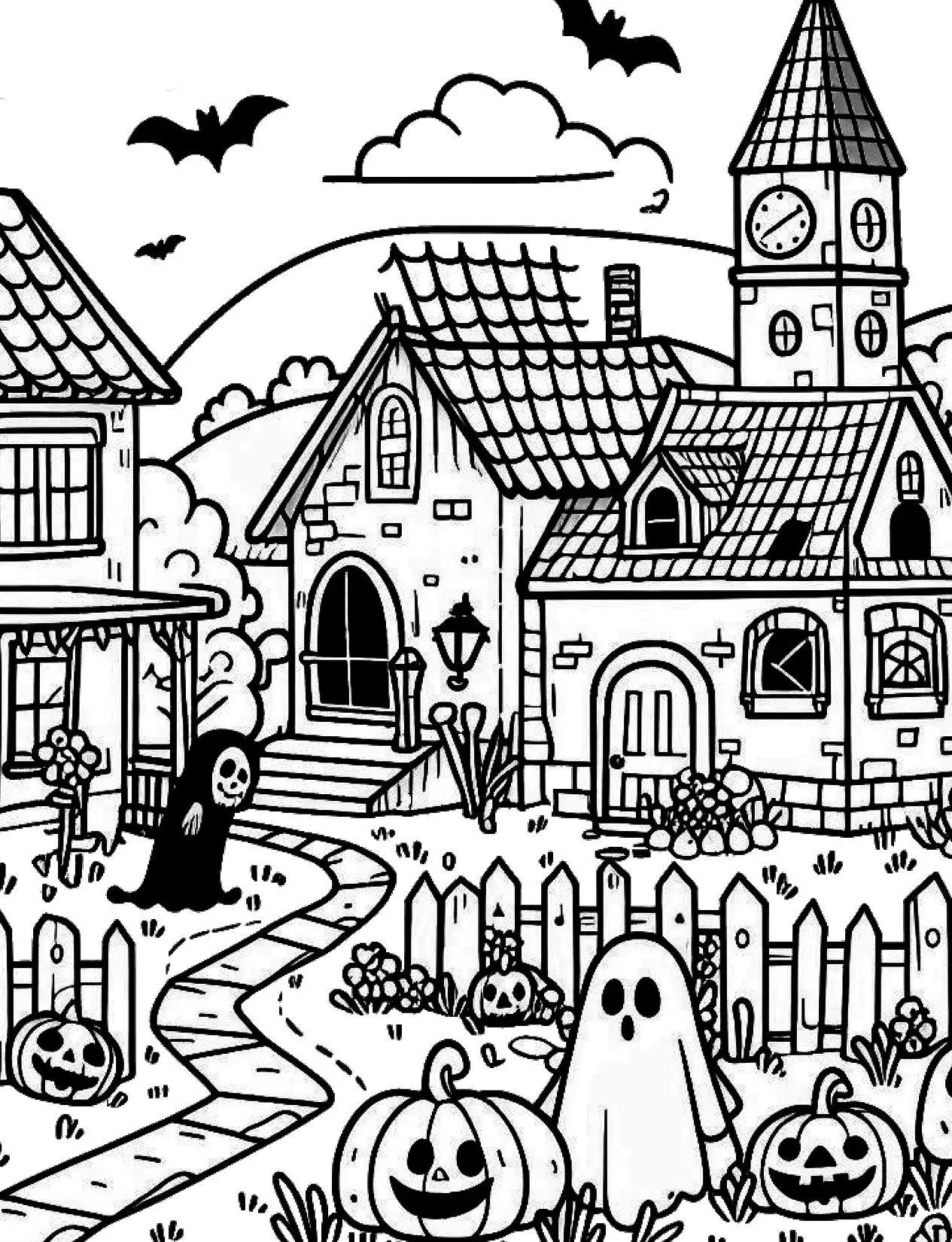 Bild: 9783990512845 | Wo die wilden Geister wohnen ... Halloween-Malbuch für Kinder | Buch