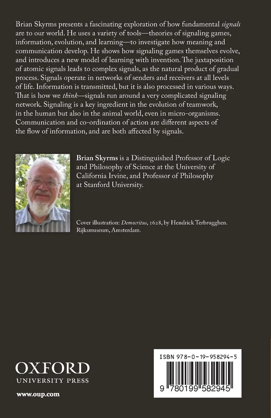 Rückseite: 9780199582945 | Signals | Evolution, Learning, &amp; Information | Brian Skyrms | Buch