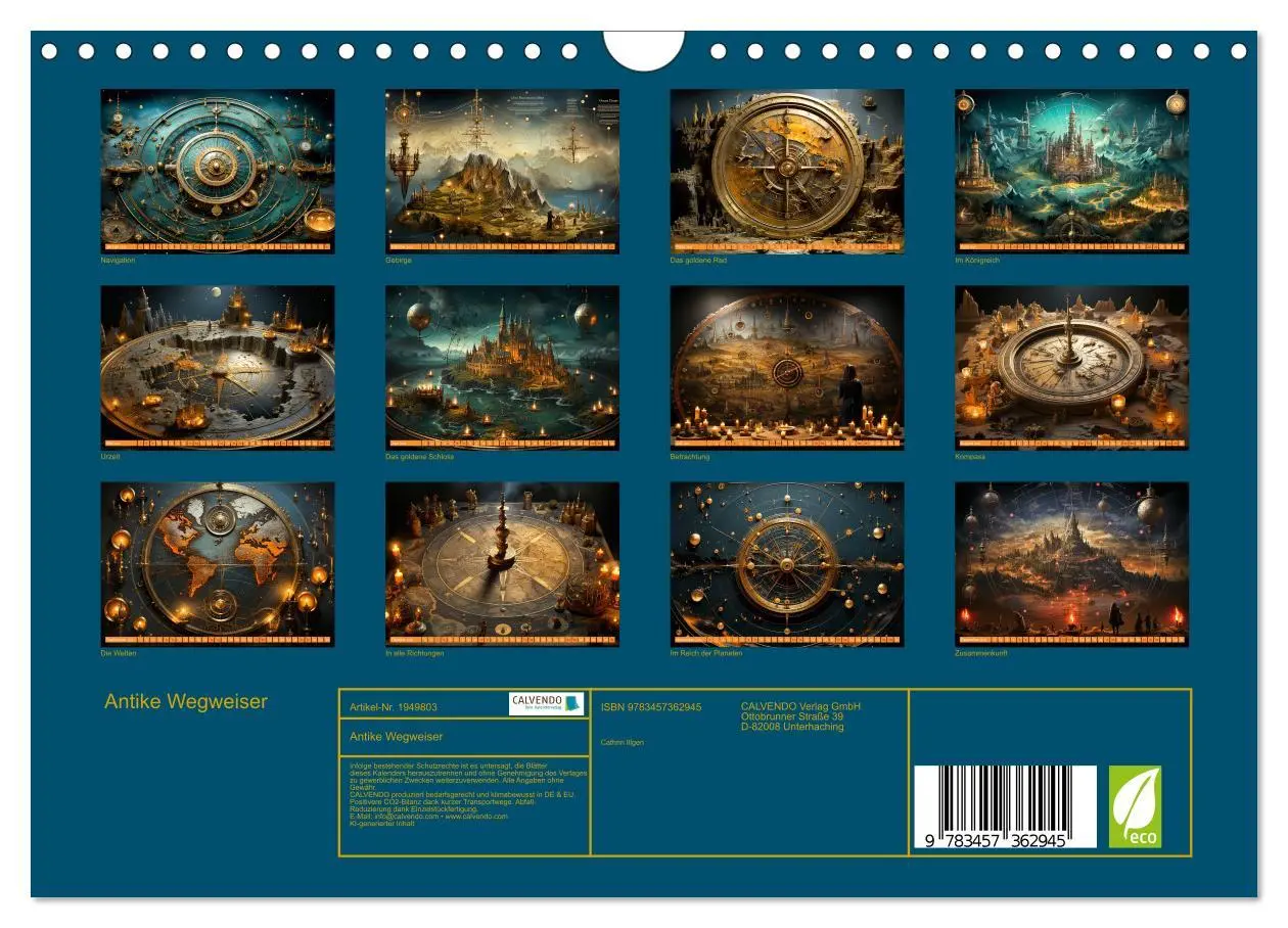 Bild: 9783457362945 | Antike Wegweiser (Wandkalender 2026 DIN A4 quer), CALVENDO...