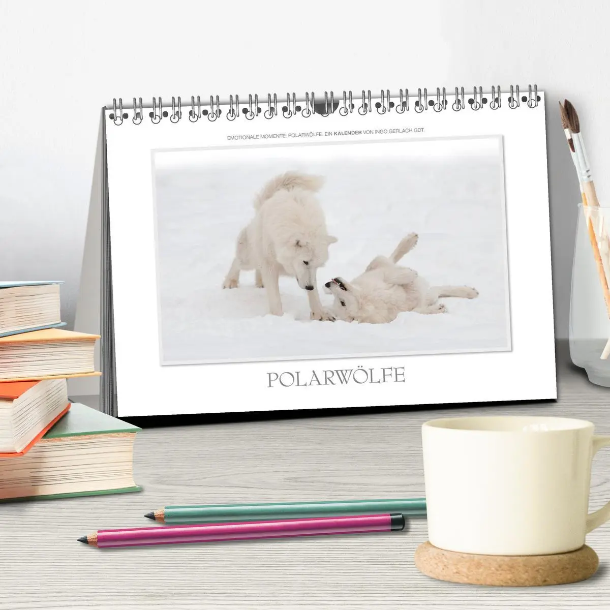 Bild: 9783516142945 | Emotionale Momente: Polarwölfe. / CH-Version (Tischkalender 2026...