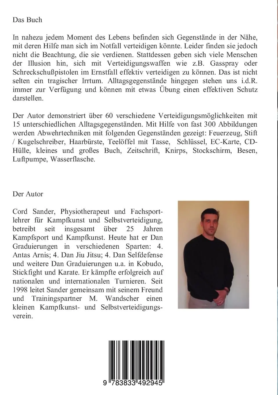Rückseite: 9783833492945 | Selbstschutz mit Gegenständen | Cord Sander | Taschenbuch | Paperback