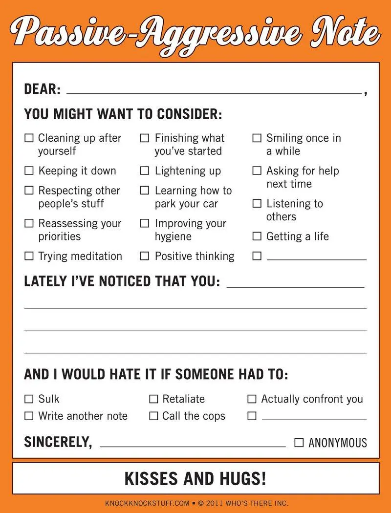Cover: 9781601063045 | Nifty Notes 'Passive-Aggressive Note' | 50 S. | Englisch | 2013