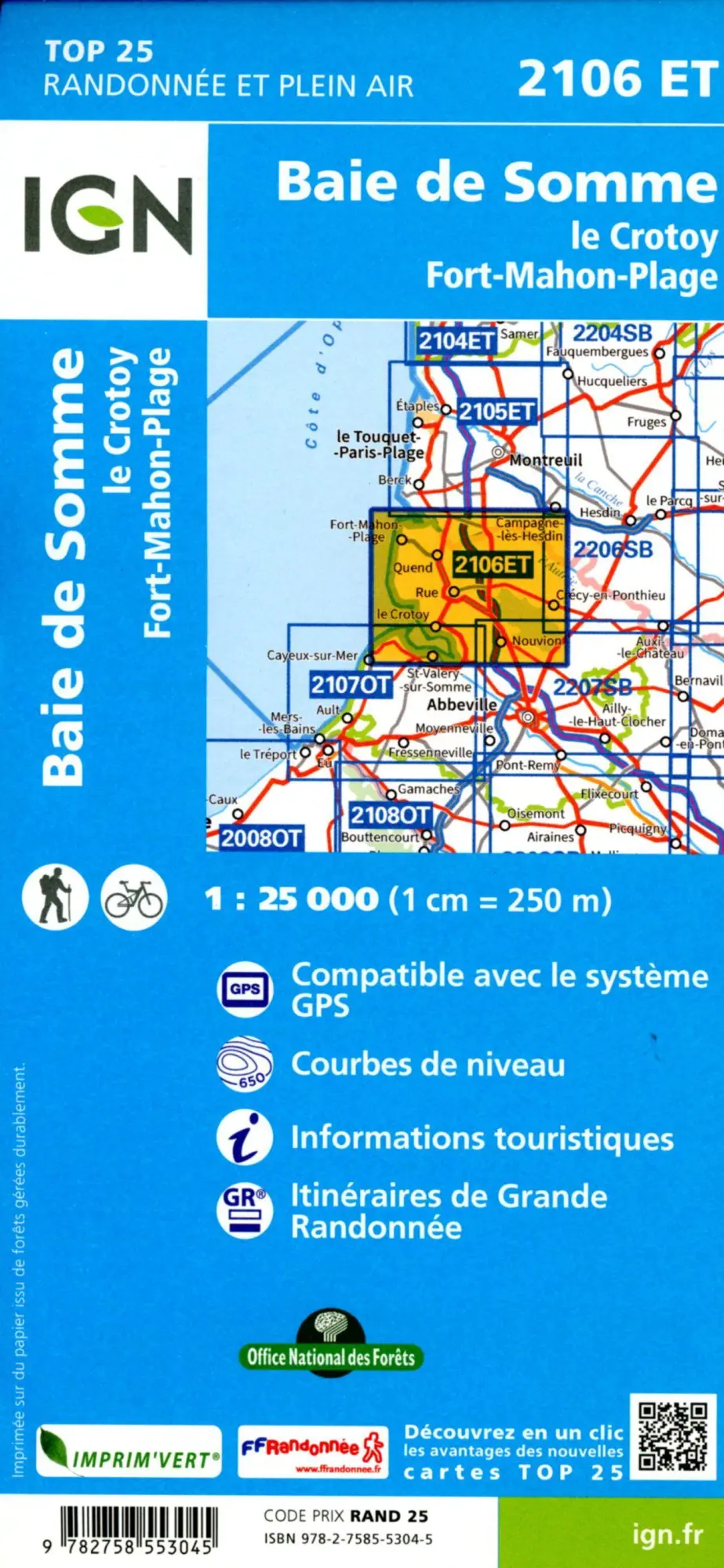 Bild: 9782758553045 | Baie de Somme - Foret de Crecy - Le Crotoy 1:25 000 | 1:25000 | 2023