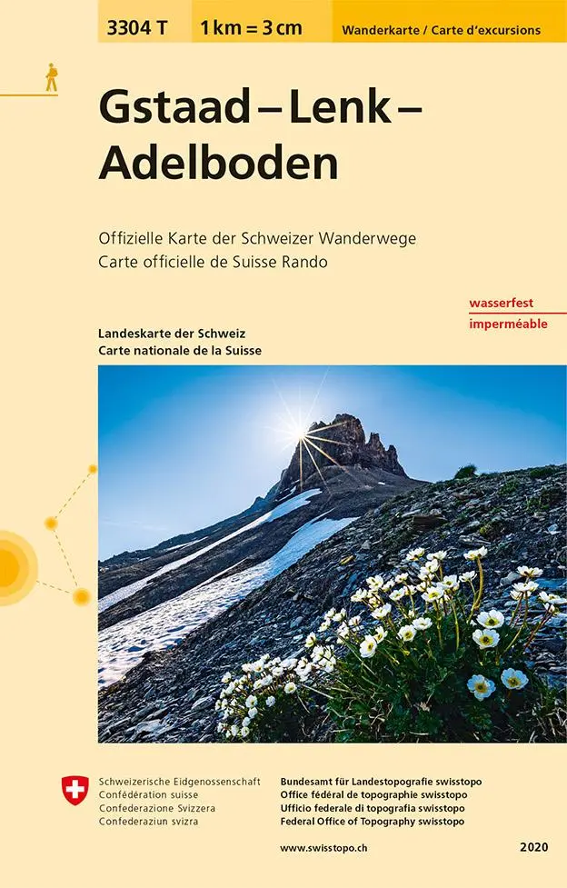 Cover: 9783302333045 | Swisstopo 1 : 33 333 Gstaad - Lenk - Adelboden | swisstopo | Deutsch