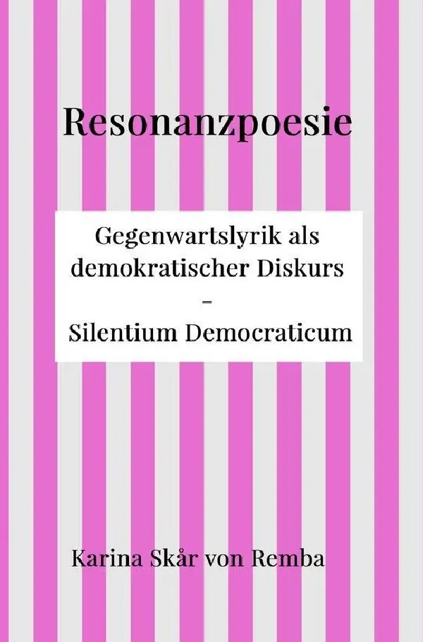 Cover: 9783565093045 | Resonanzpoesie | Karina Skar von Remba | Taschenbuch | 120 S. | 2025