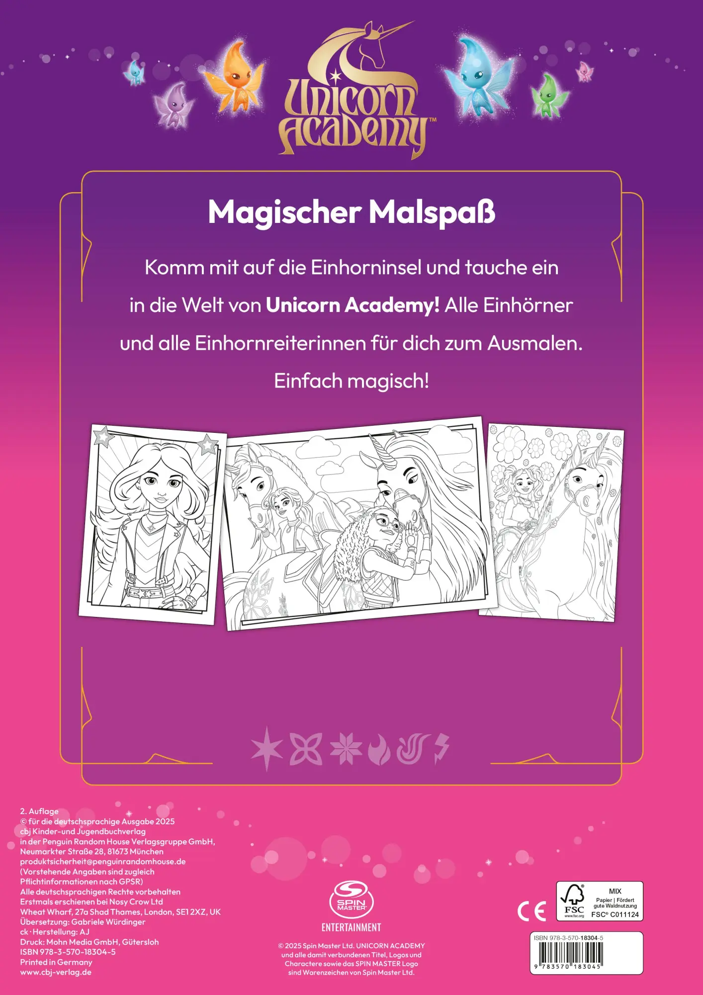 Bild: 9783570183045 | Unicorn Academy - Mein Malbuch | Unicorn Academy | Buch | 48 S. | 2025