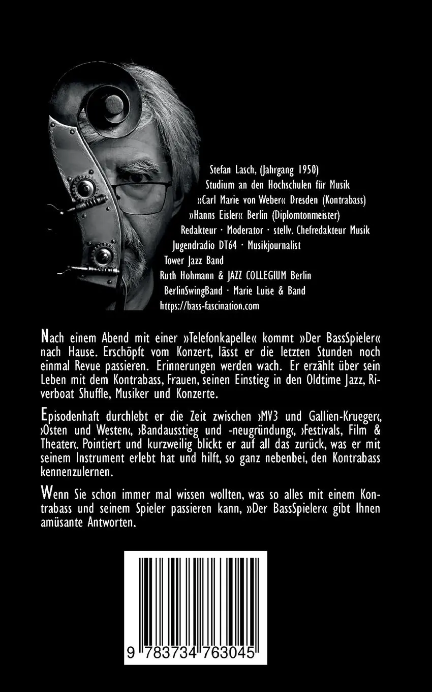 Rückseite: 9783734763045 | Der BassSpieler | Stefan Lasch | Taschenbuch | Paperback | 150 S.