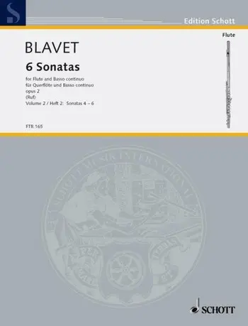 Cover: 9790001113045 | Sonaten(6) 2 Op.2 | Michel Blavet | Buch | 1998 | Schott Music