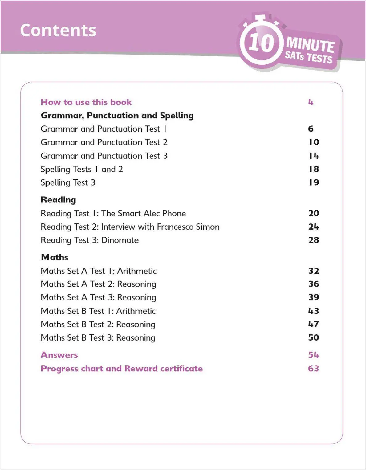 Bild: 9781407183145 | Grammar, Reading &amp; Maths 10-Minute Tests Ages 7-8 | Clare (u. a.)