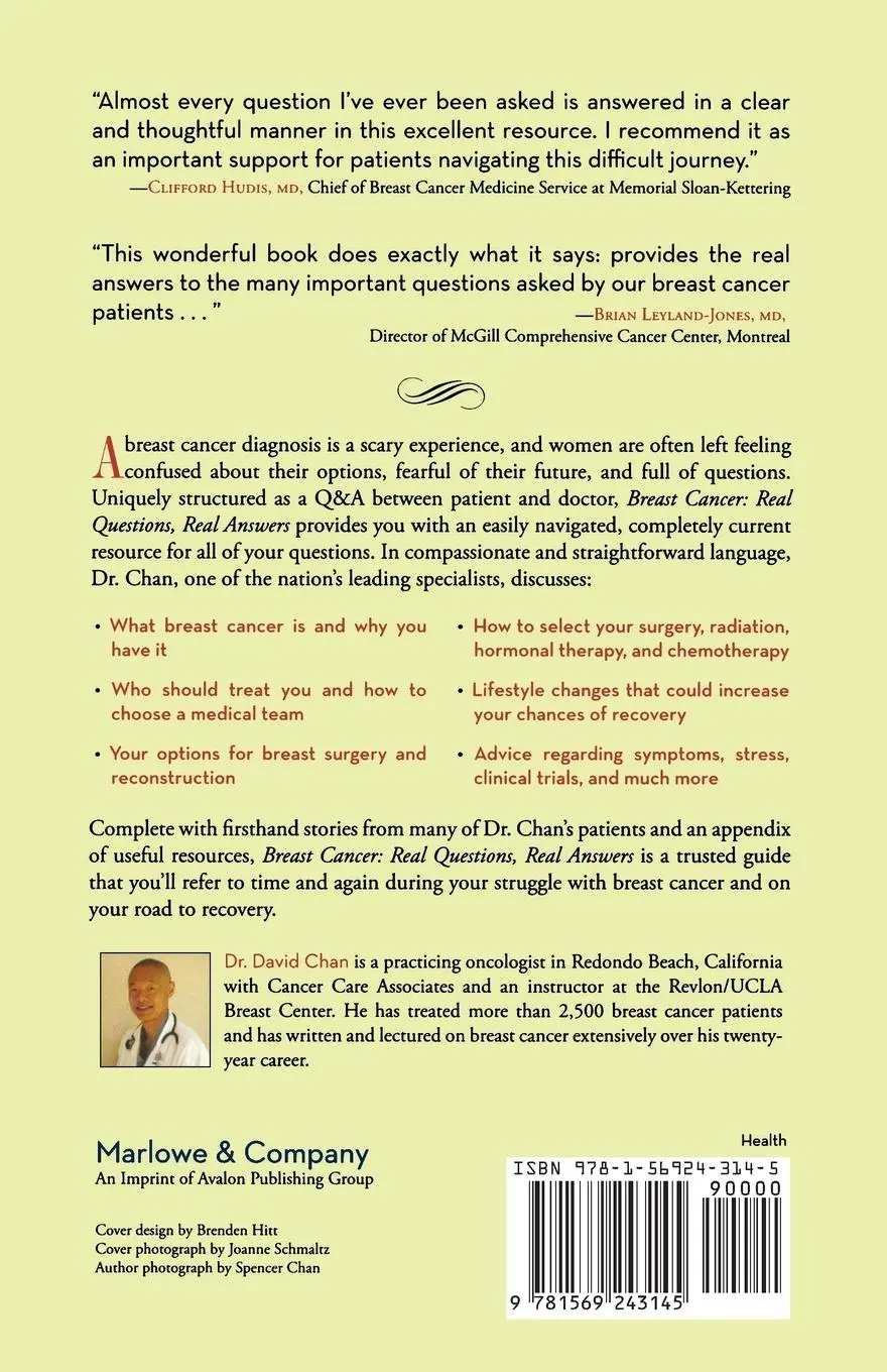 Rückseite: 9781569243145 | Breast Cancer | Real Questions, Real Answers | David Chan | Buch