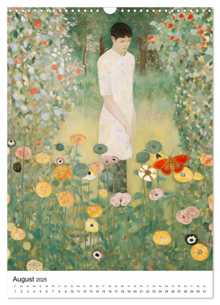 Bild: 9783435843145 | Künstliche Impressionen. Ein Jahr in Klimts Natur. (Wandkalender...