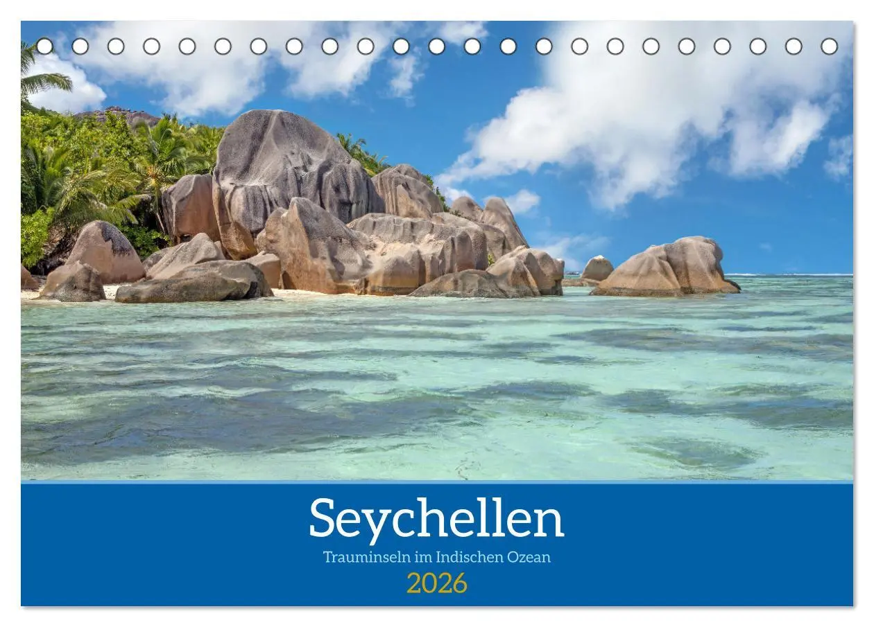 Cover: 9783457313145 | Seychellen - Trauminseln im Indischen Ozean (Tischkalender 2026 DIN...
