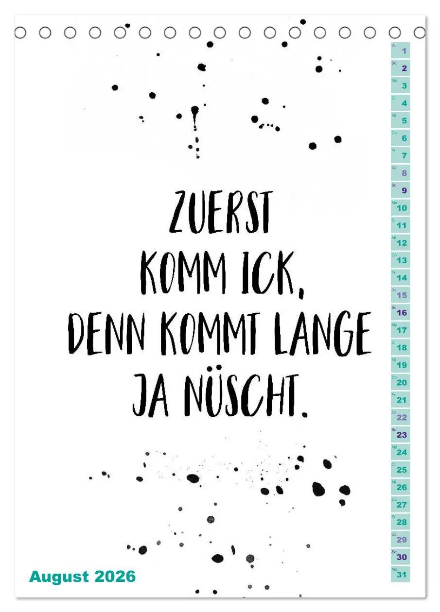 Bild: 9783516403145 | BERLINERISCH Lustige Sprüche (Tischkalender 2026 DIN A5 hoch),...