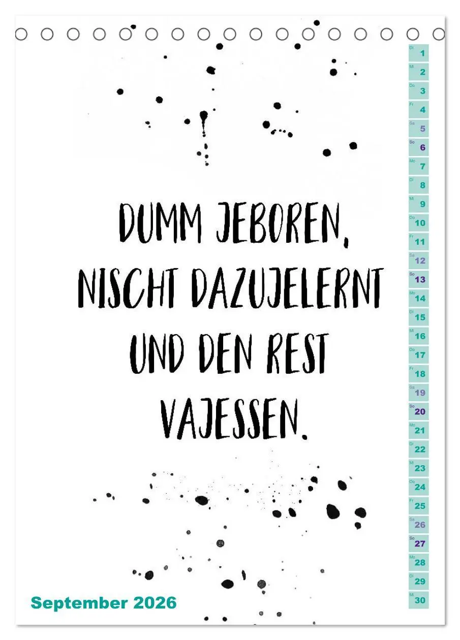 Bild: 9783516403145 | BERLINERISCH Lustige Sprüche (Tischkalender 2026 DIN A5 hoch),...