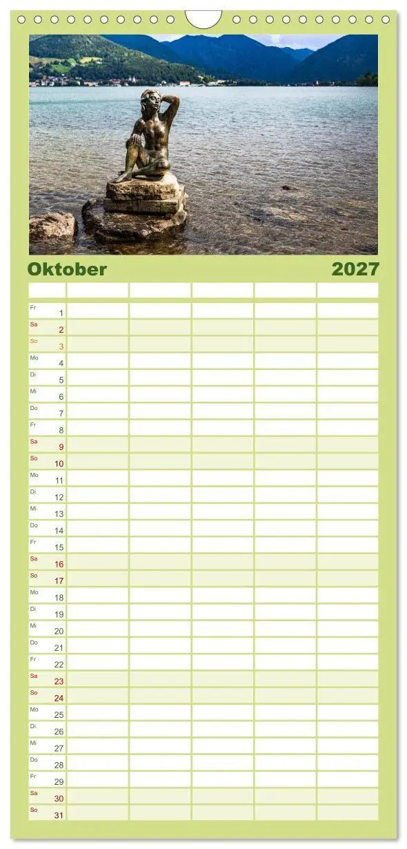 Bild: 9783594313145 | Familienplaner 2027 - Magischer Tegernsee mit 5 Spalten...