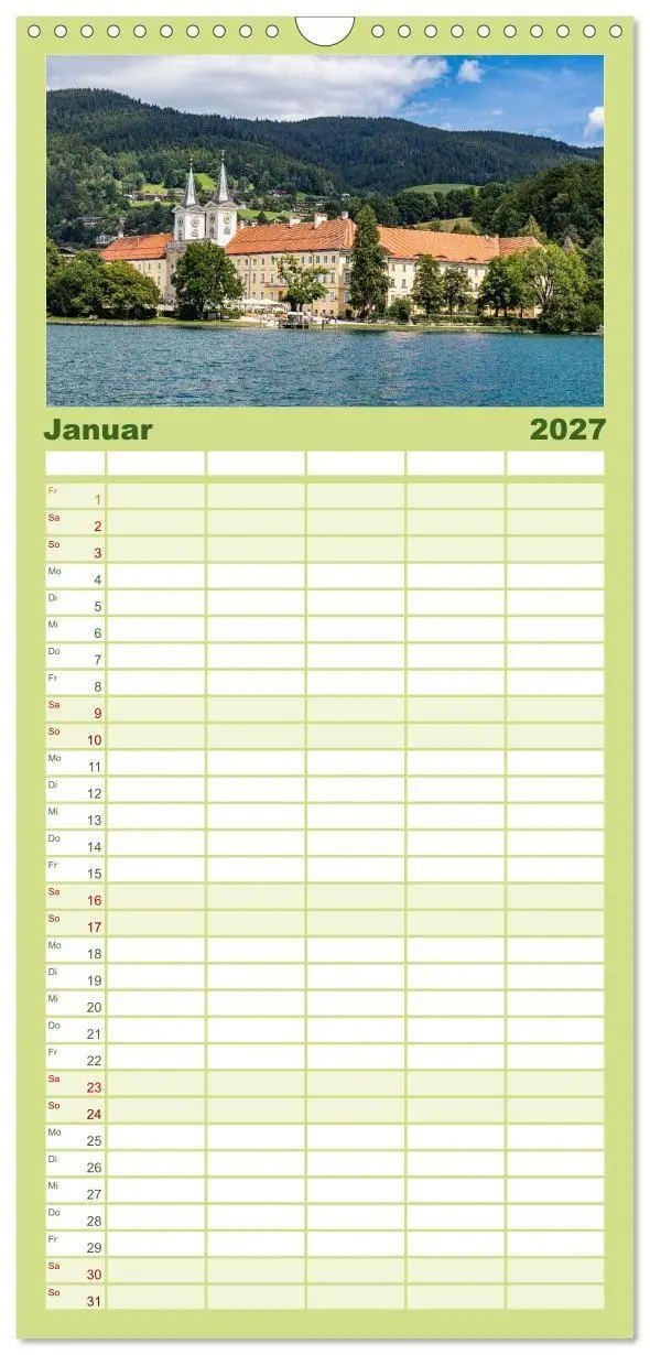 Bild: 9783594313145 | Familienplaner 2027 - Magischer Tegernsee mit 5 Spalten...