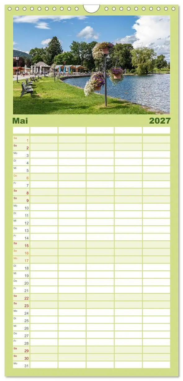 Bild: 9783594313145 | Familienplaner 2027 - Magischer Tegernsee mit 5 Spalten...