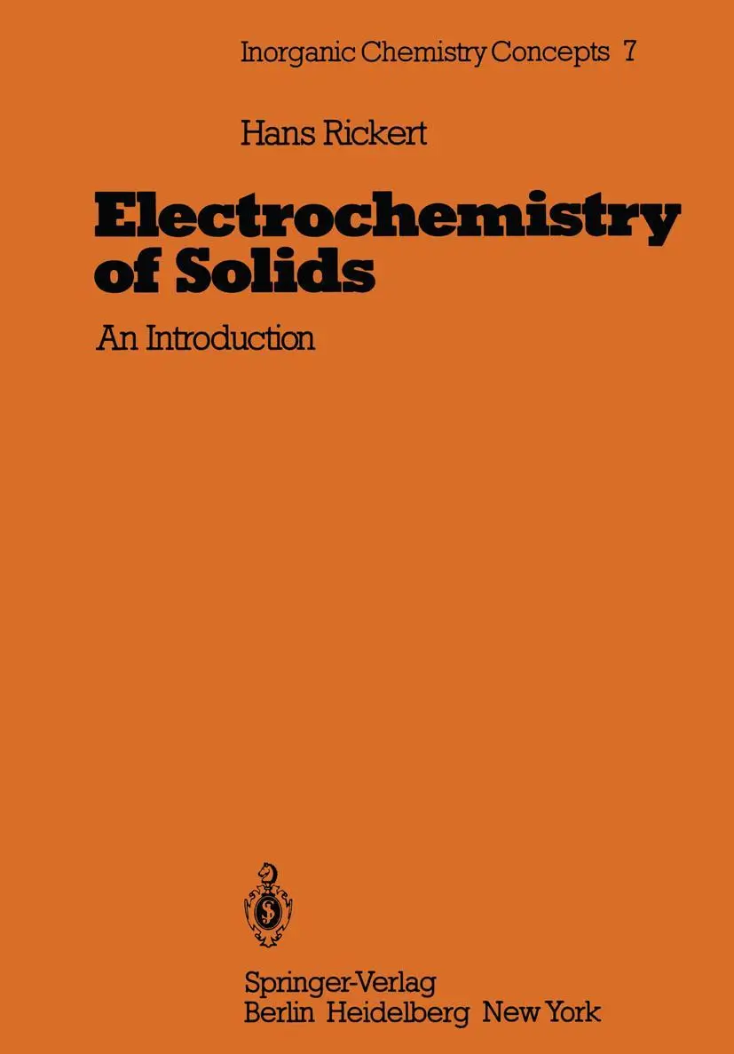 Cover: 9783642683145 | Electrochemistry of Solids | An Introduction | Hans Rickert | Buch