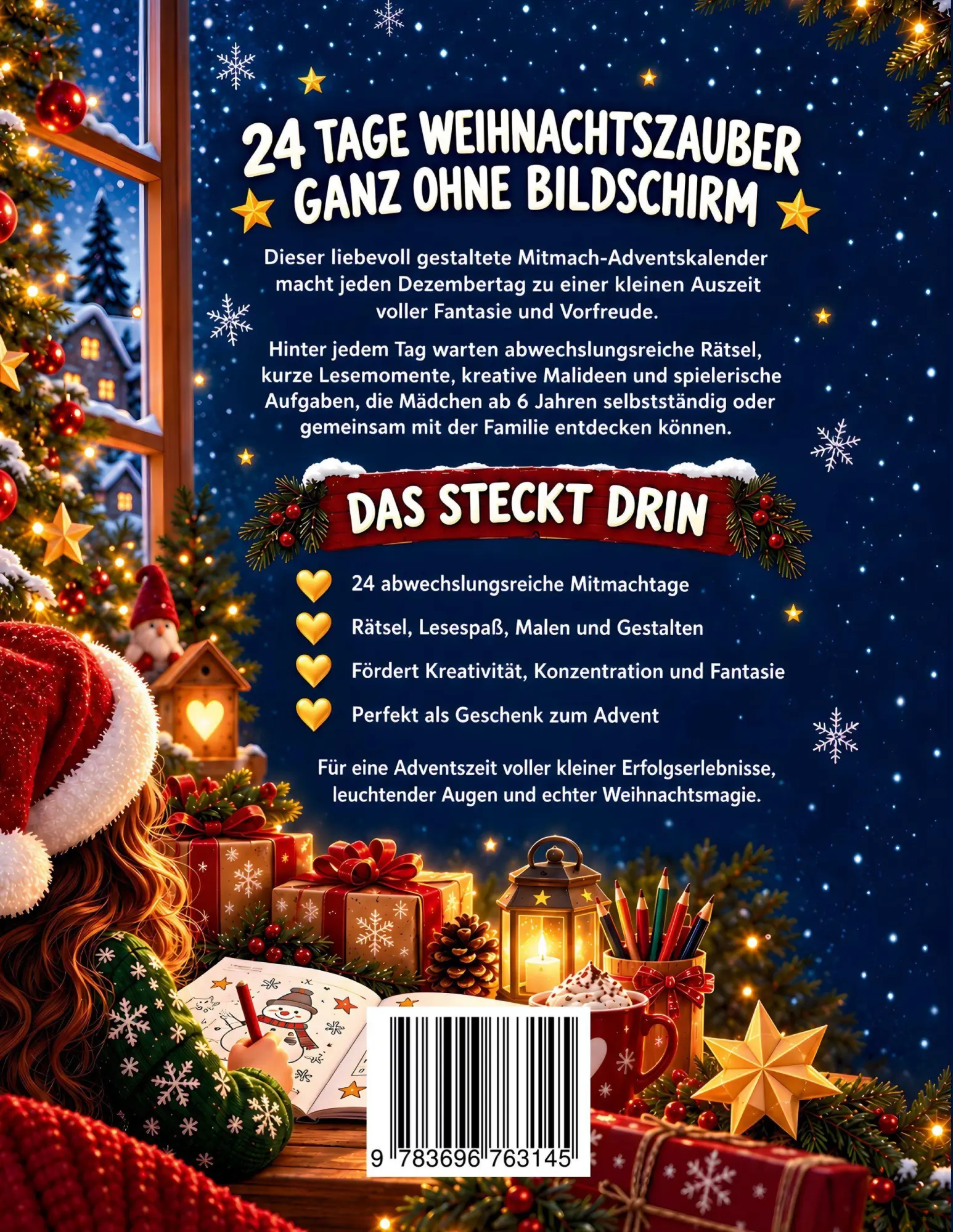 Rückseite: 9783696763145 | Mein erster Mitmach-Adventskalender - 100% Offline 1000%...