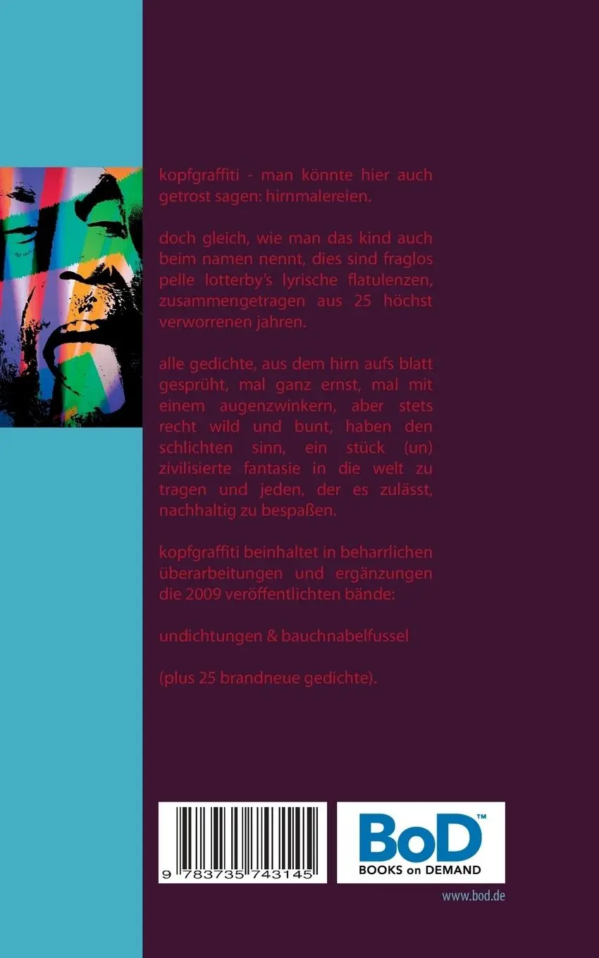 Rückseite: 9783735743145 | Kopfgraffiti | 1990-2014 | Pelle Lotterby | Taschenbuch | 248 S.