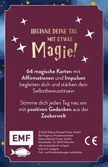 Rückseite: 4260478343245 | Kartenset: Du bist einfach magisch! Affirmationskarten für Harry...
