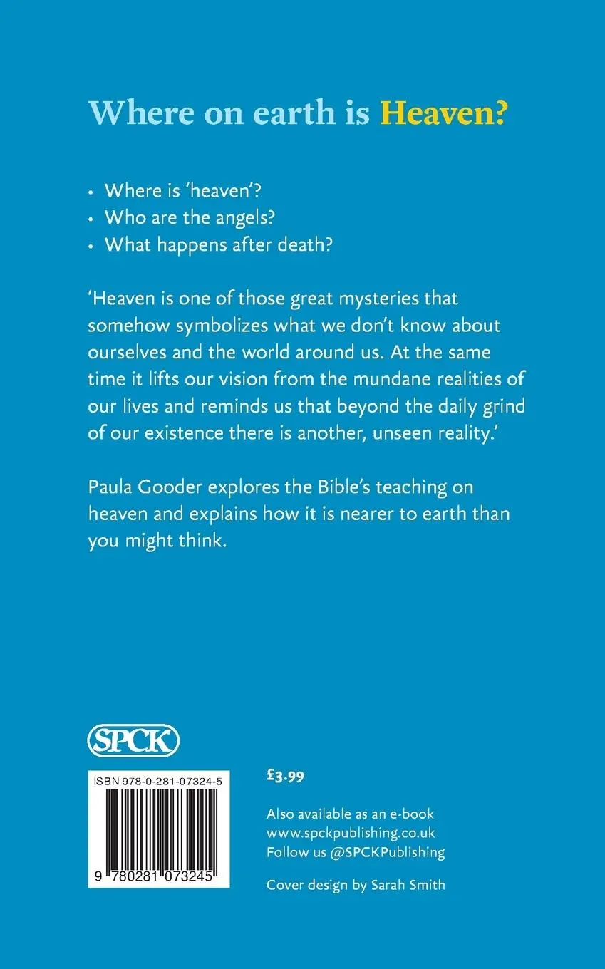 Rückseite: 9780281073245 | Where on Earth is Heaven? | A Little Book Of Guidance | Paula Gooder
