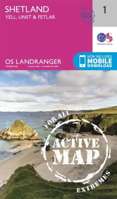 Cover: 9780319473245 | Shetland - Yell, Unst and Fetlar | Ordnance Survey | (Land-)Karte