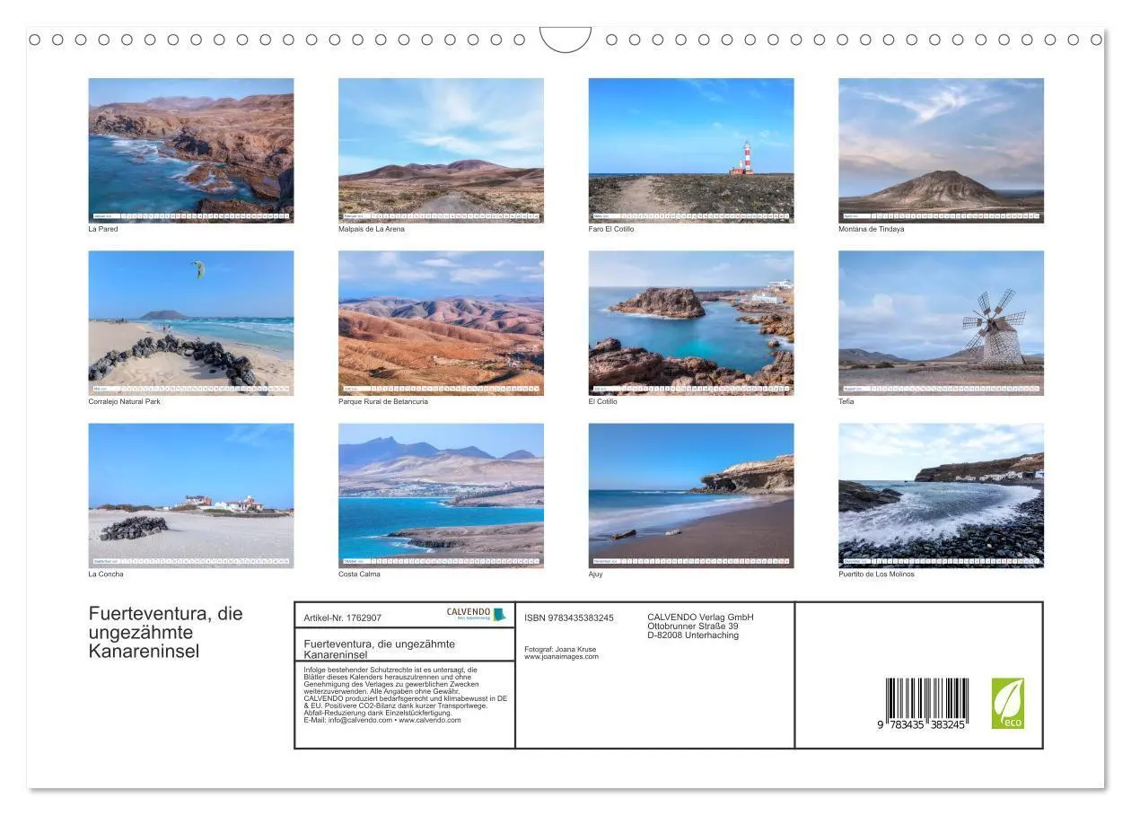 Bild: 9783435383245 | Fuerteventura, die ungezähmte Kanareninsel (Wandkalender 2025 DIN...