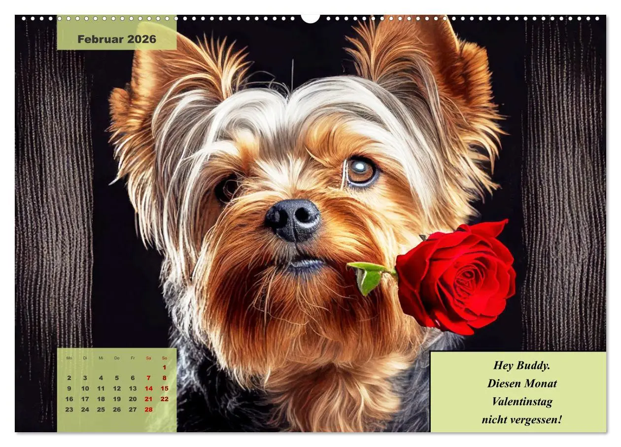 Bild: 9783457543245 | Der humoristische Yorkshire Terrier Kalender (Wandkalender 2026 DIN...