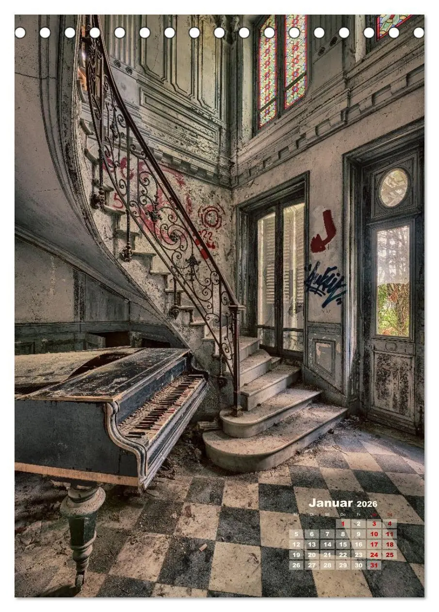 Bild: 9783516703245 | Lost Places - morbide Schönheiten (Tischkalender 2026 DIN A5 hoch),...
