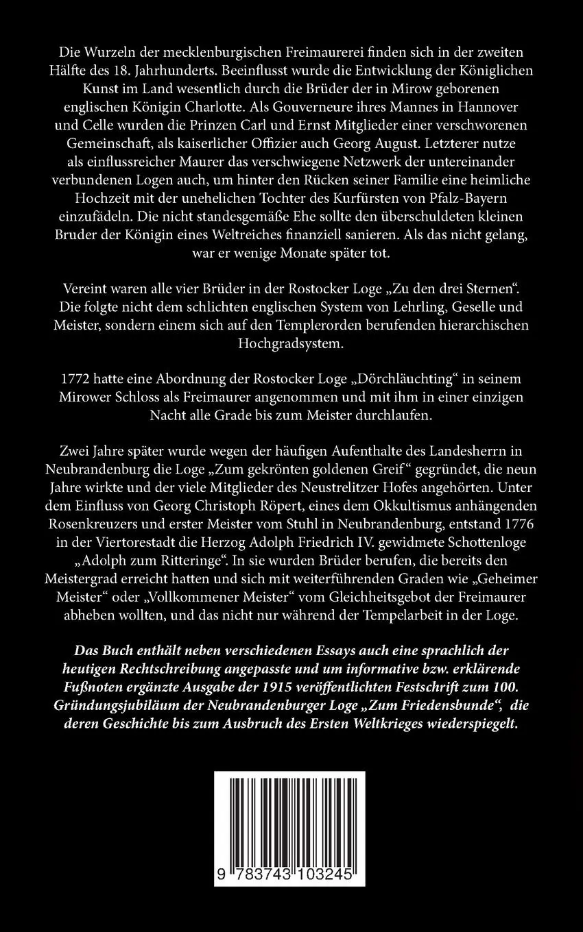 Rückseite: 9783743103245 | Tempel, Logen, verschworene Brüder | Helmut Borth | Taschenbuch | 2016