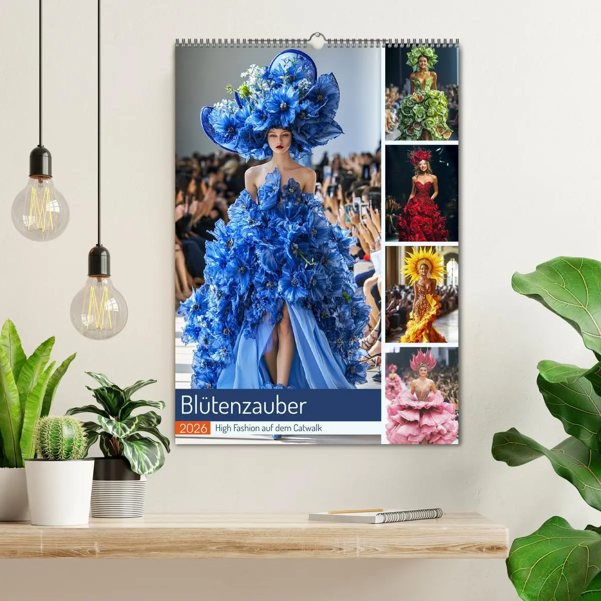 Bild: 9783516243345 | Blütenzauber. High Fashion auf dem Catwalk (Wandkalender 2026 DIN...