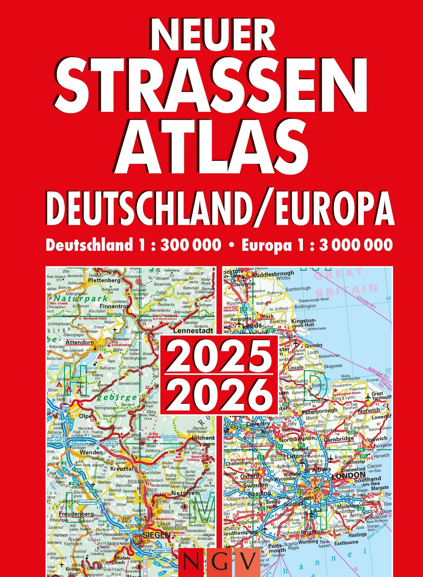 Cover: 9783625143345 | Neuer Straßenatlas Deutschland/Europa 2025/2026 | Taschenbuch | 168 S.