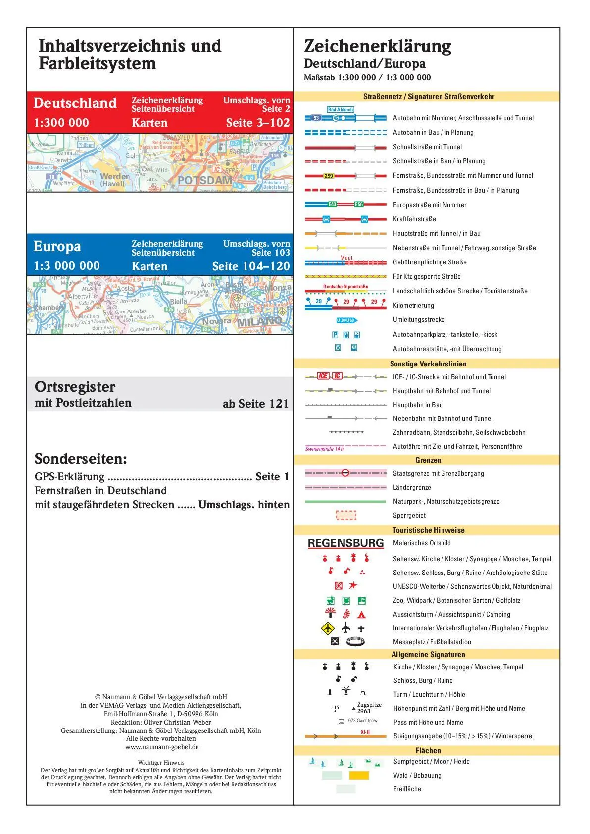 Bild: 9783625143345 | Neuer Straßenatlas Deutschland/Europa 2025/2026 | Taschenbuch | 168 S.