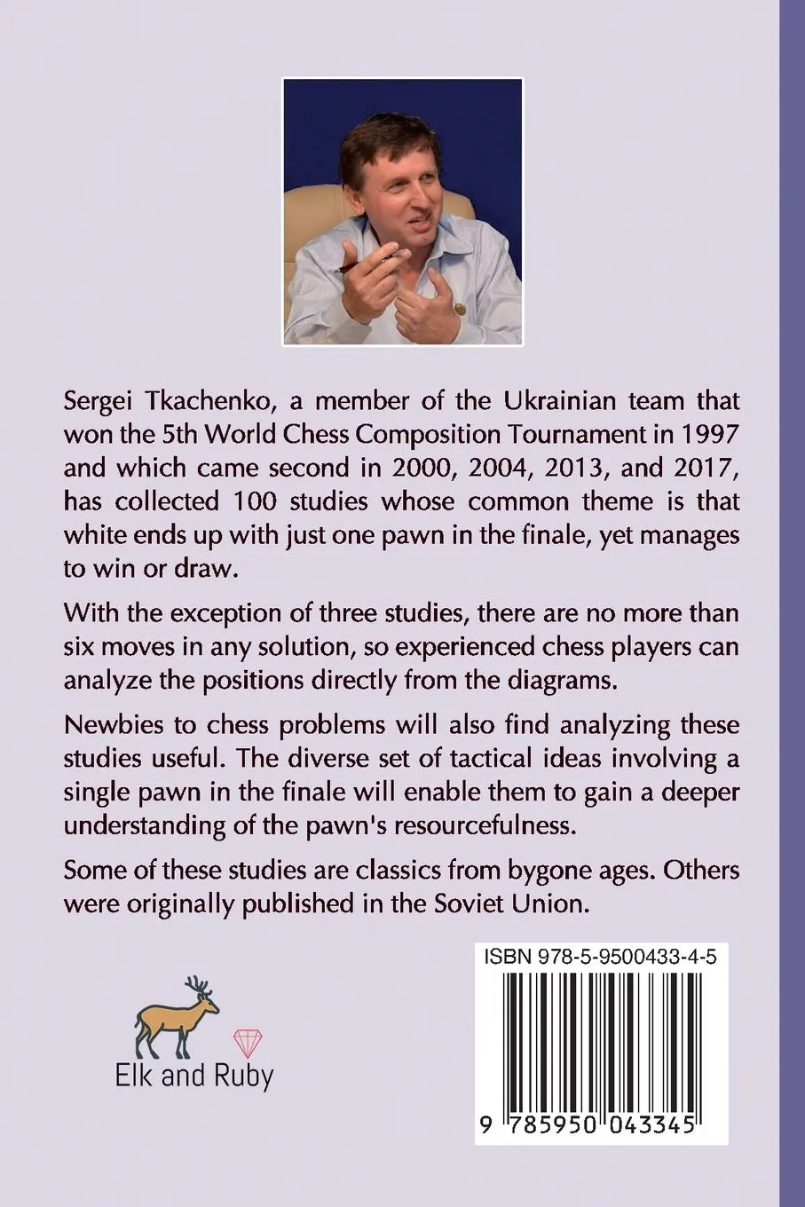 Rückseite: 9785950043345 | One Pawn Saves the Day | A World Champion's Favorite Studies | Buch