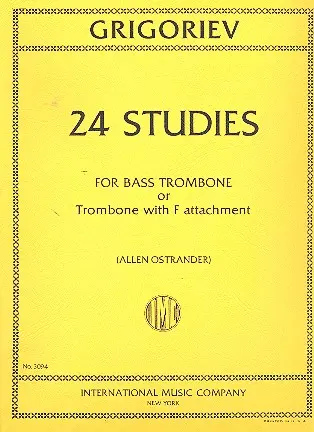 Cover: 9790220423345 | 24 Studies | B. Grigoriev | Buch | International Music Company