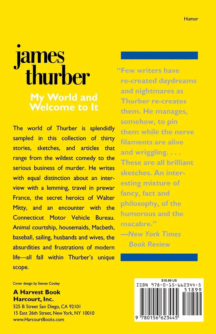 Rückseite: 9780156623445 | My World - And Welcome to It Pa | James Thurber (u. a.) | Taschenbuch