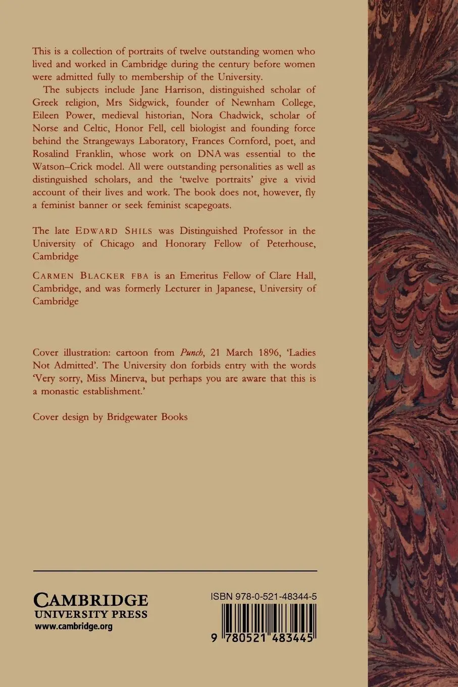 Rückseite: 9780521483445 | Cambridge Women | Edward Albert Shils (u. a.) | Taschenbuch | Englisch