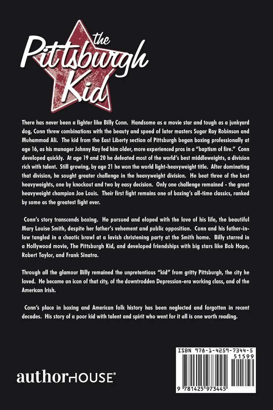 Rückseite: 9781425973445 | Billy Conn - the Pittsburgh Kid | Paul F. Kennedy | Taschenbuch | 2007