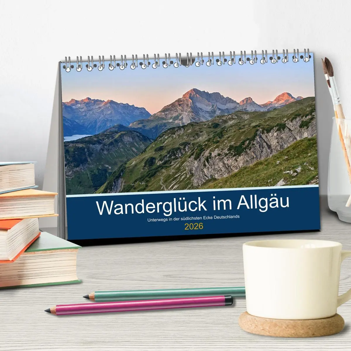 Bild: 9783457763445 | Wanderglück im Allgäu (Tischkalender 2026 DIN A5 quer), CALVENDO...