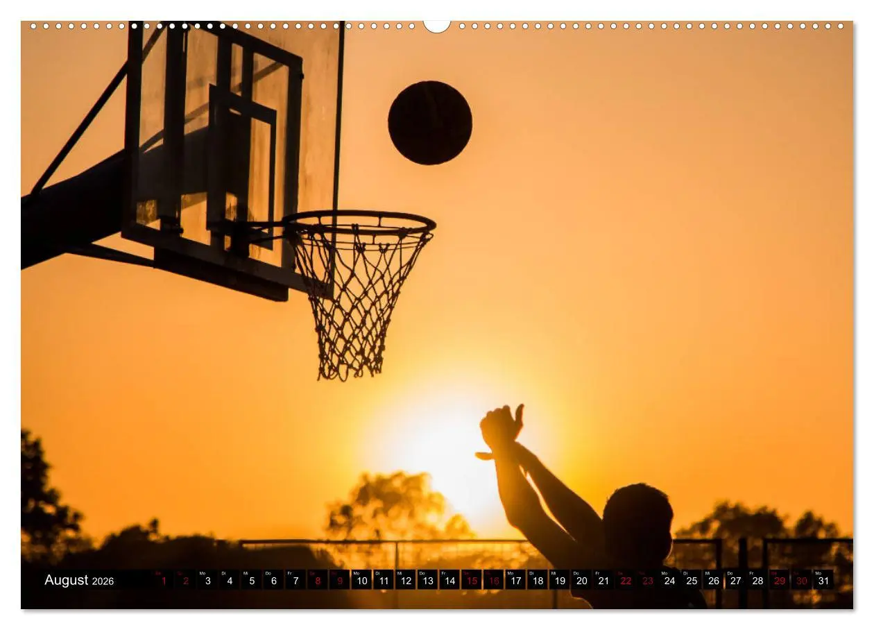 Bild: 9783457833445 | Trendsport Basketball (Wandkalender 2026 DIN A2 quer), CALVENDO...