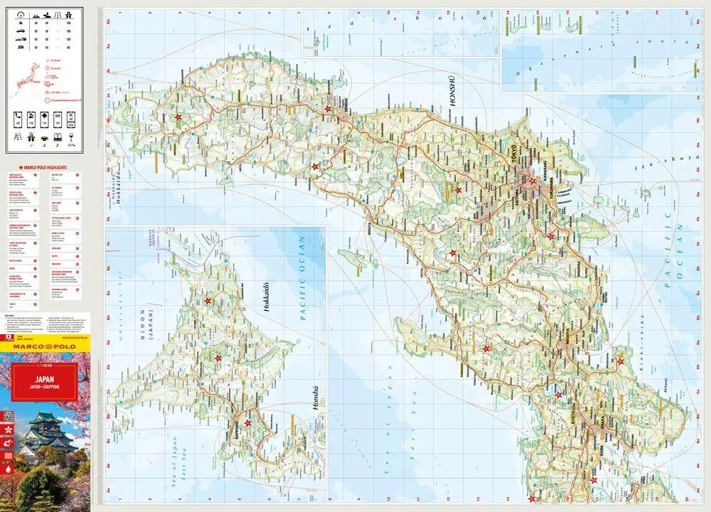 Bild: 9783575023445 | MARCO POLO Reisekarte Japan 1:1,1 Mio. | (Land-)Karte | MARCO POLO