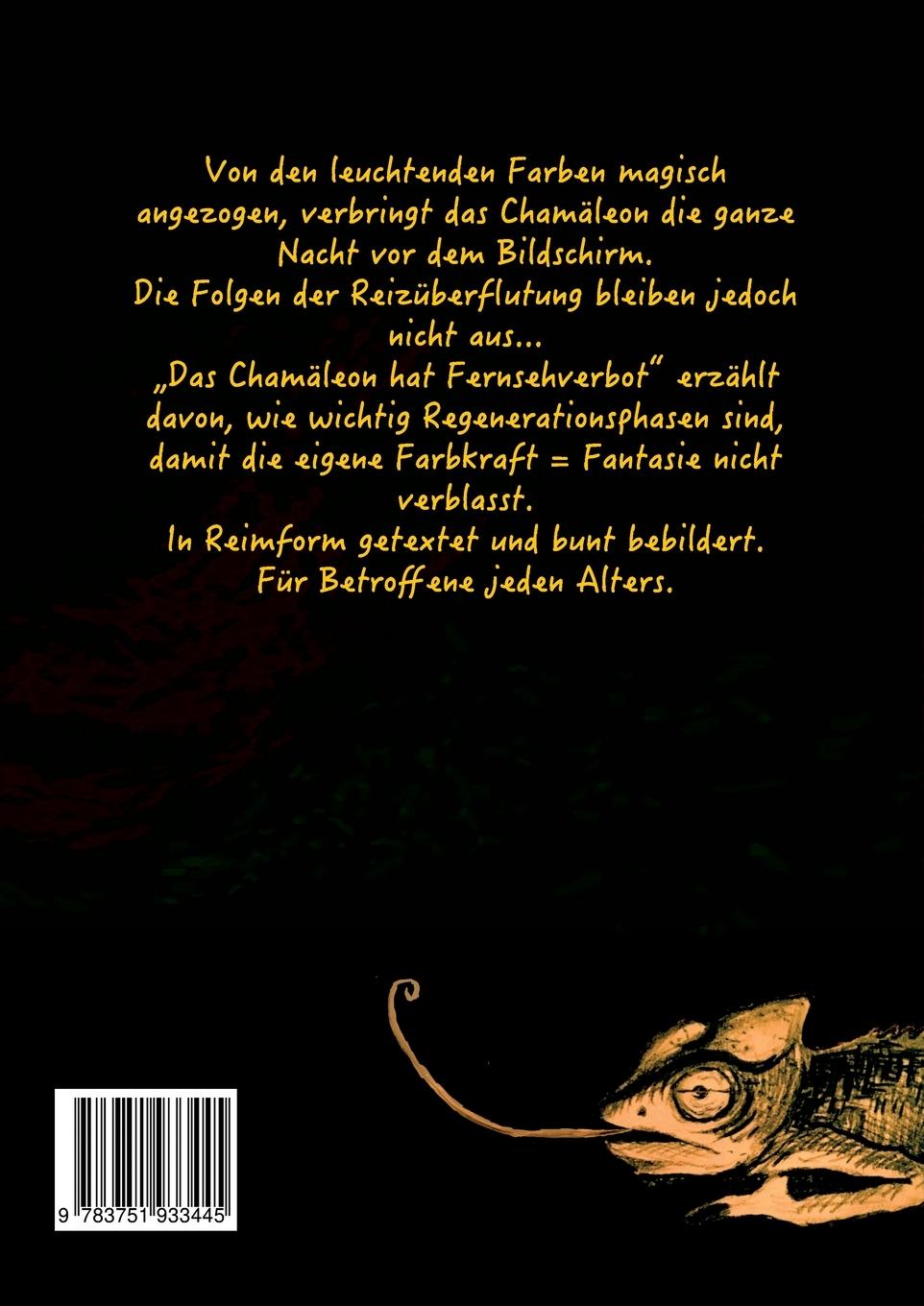 Rückseite: 9783751933445 | Das Chamäleon hat Fernsehverbot | Sophie Westarp | Taschenbuch | 26 S.