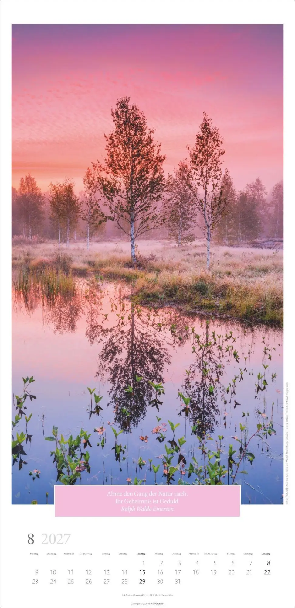 Bild: 9783839903445 | Wunderwelt der Bäume Kalender 2027 | Frank Krahmer | Kalender | 14 S.