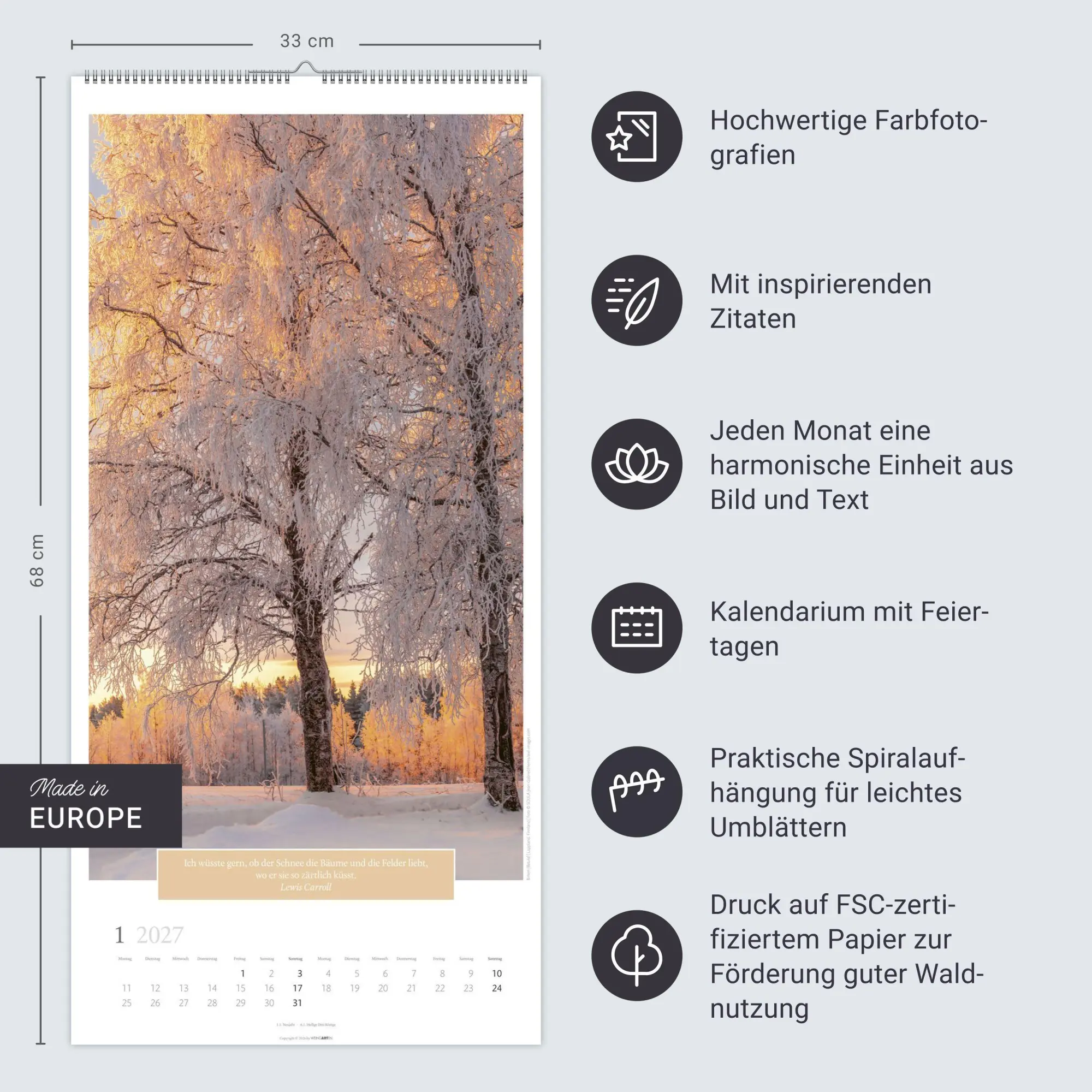 Bild: 9783839903445 | Wunderwelt der Bäume Kalender 2027 | Frank Krahmer | Kalender | 14 S.