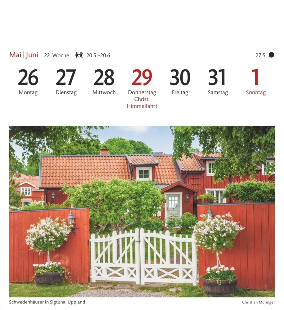 Bild: 9783840033445 | Schweden Sehnsuchtskalender 2025 - Wochenkalender mit 53 Postkarten
