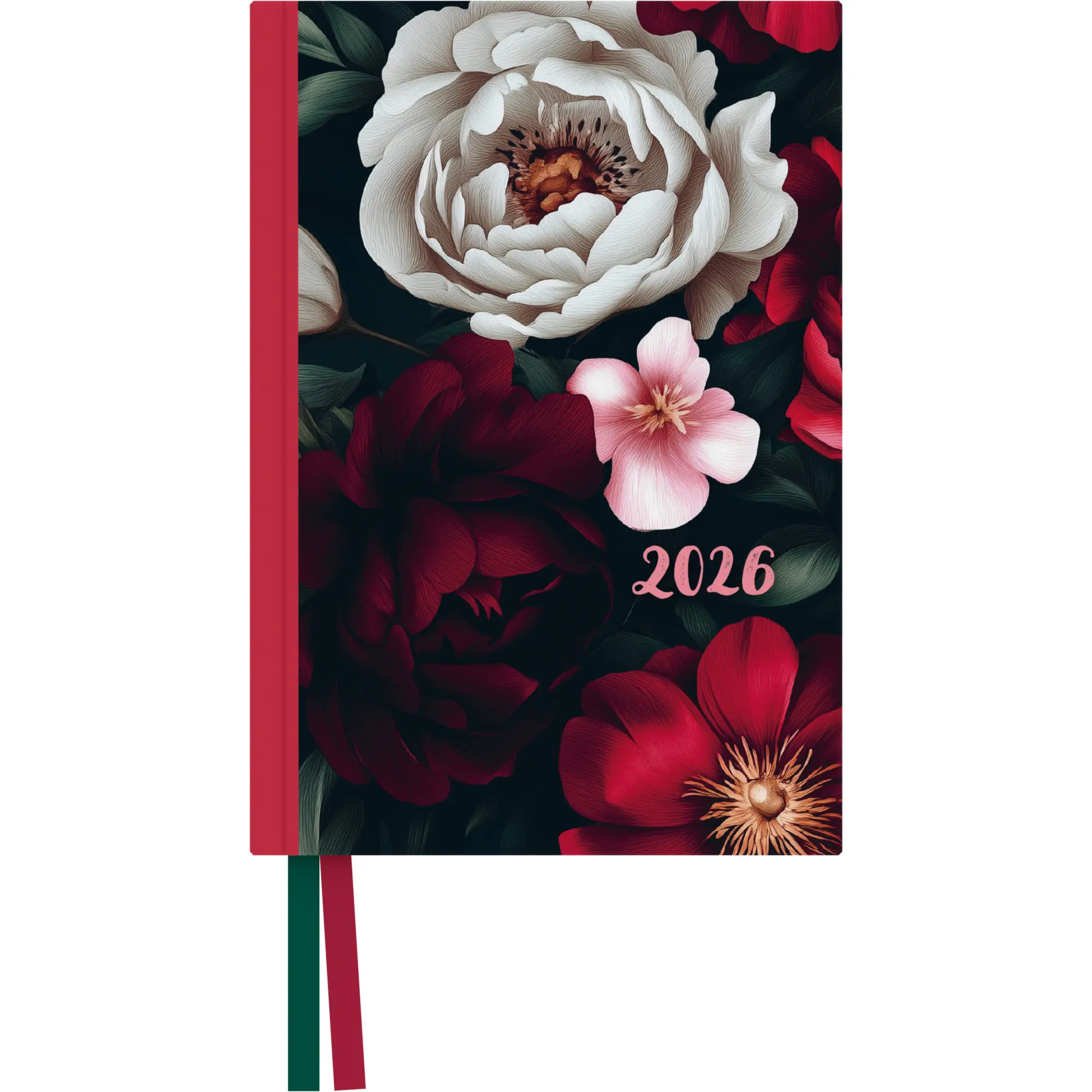 Cover: 4069095003545 | Dark Flowers Taschenkalender 2026 - Blumen-Design - Terminplaner...