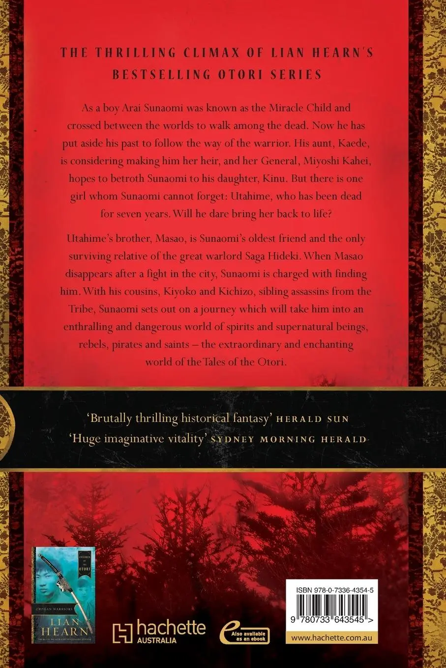 Rückseite: 9780733643545 | Sibling Assassins | Children of the Otori Book 2 | Lian Hearn | Buch