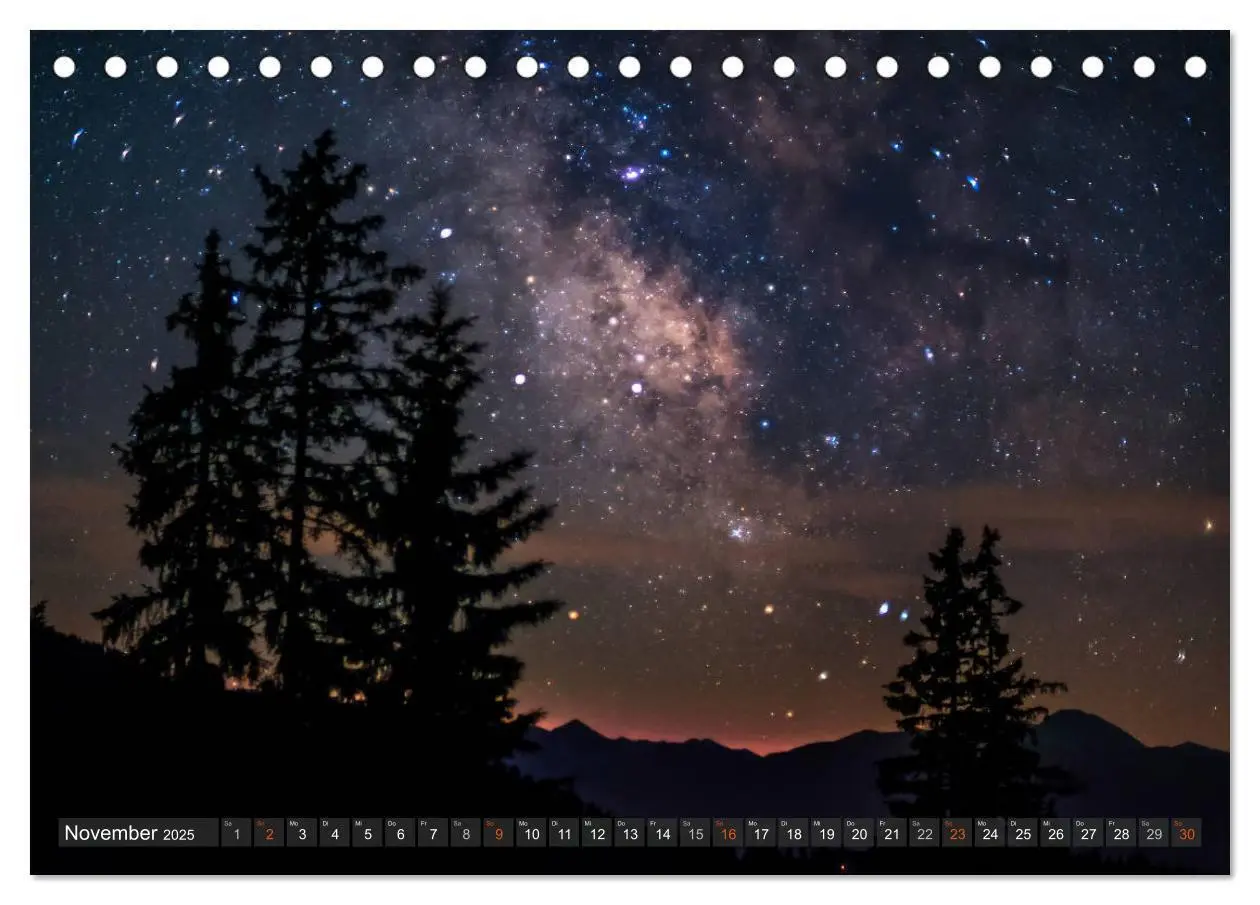 Bild: 9783435423545 | Himmelslichter - Mond und Sterne (Tischkalender 2025 DIN A5 quer),...