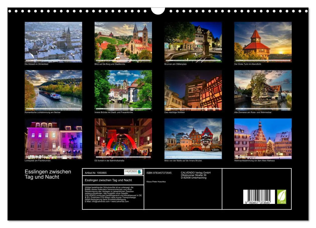 Bild: 9783457373545 | Esslingen zwischen Tag und Nacht (Wandkalender 2026 DIN A3 quer),...